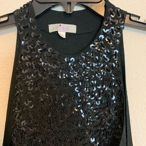 Beaded dressy sweater top